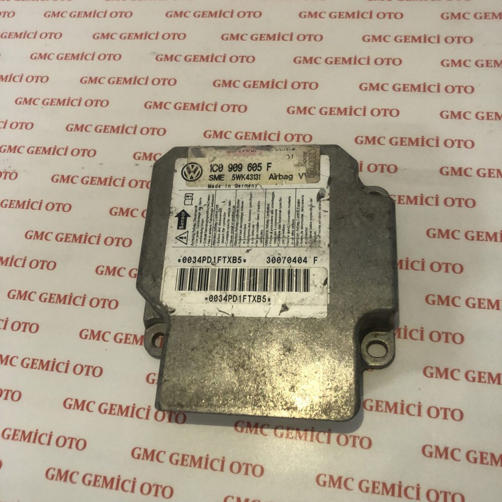 1C0909605F 5WK43131 GOLF POLO PASSAT SUPERB AİRBAG BEYNİ - GMC GEMİCİ OTO